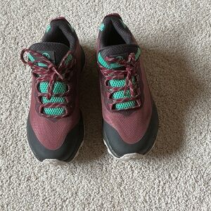 Merrell Women's Burgundy and Teal Athletic Shoes